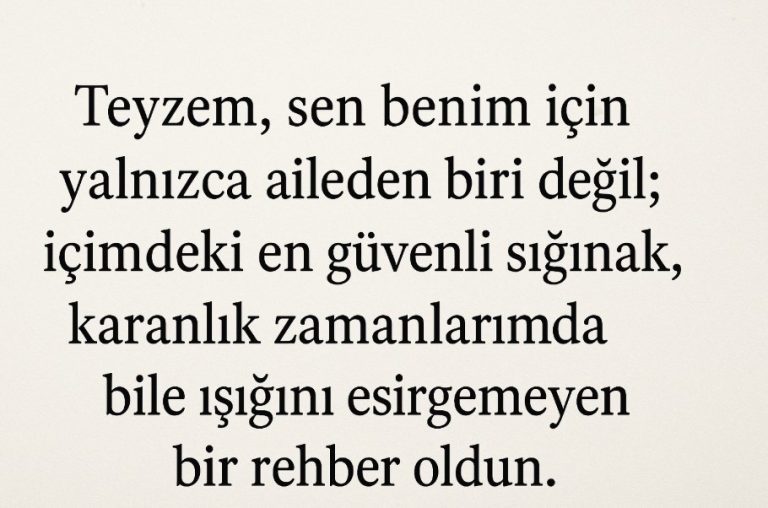 teyze yeğen sözleri